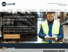 Tablet Screenshot of netlogistik.com